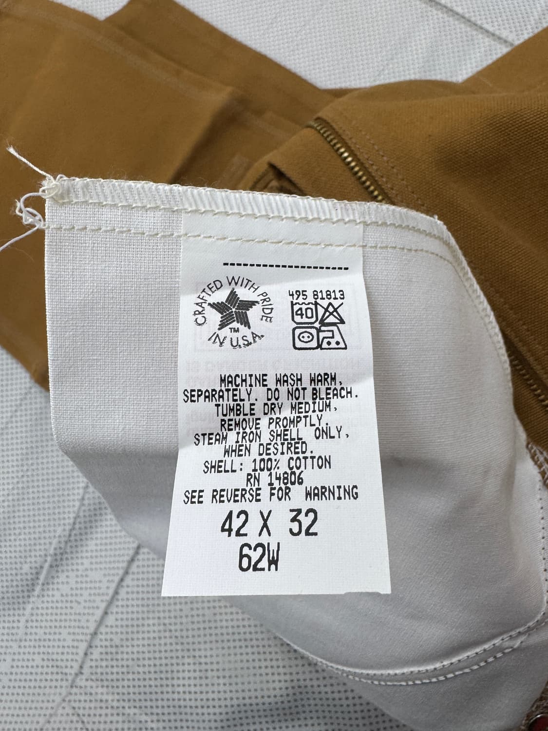 95년 칼하트 빈티지 더블니 새제품 42*32 상품이미지5