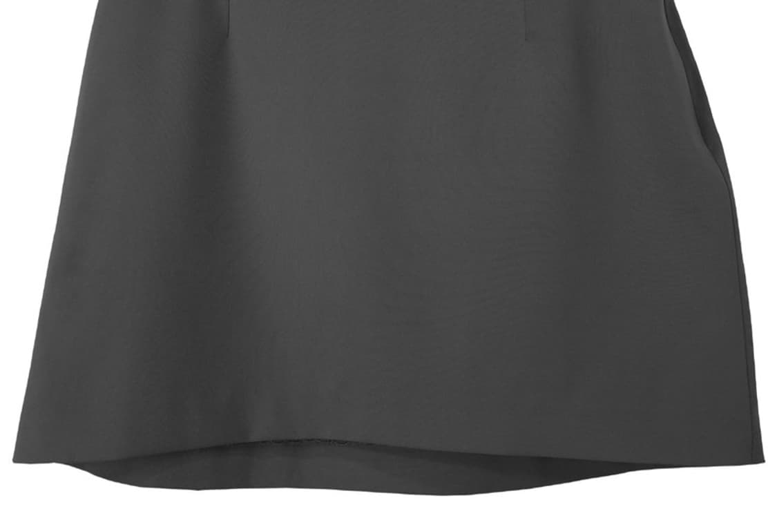 [미스치프] 로고 엠블럼 미니스커트 그레이 M19832 상품이미지5