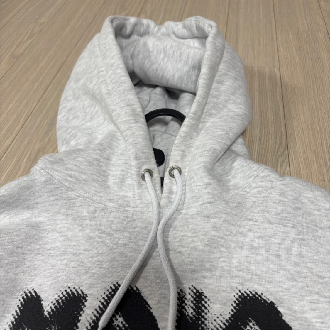 마하그리드 HALFTONE HOODIE LIGHT GREY 상품이미지5