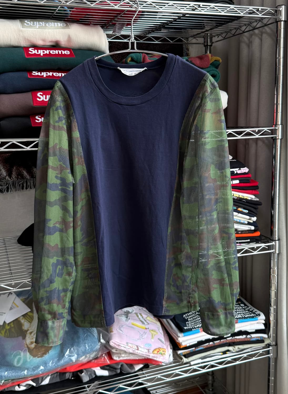 꼼데가르송 셔츠 카모 롱슬리브 상품이미지1