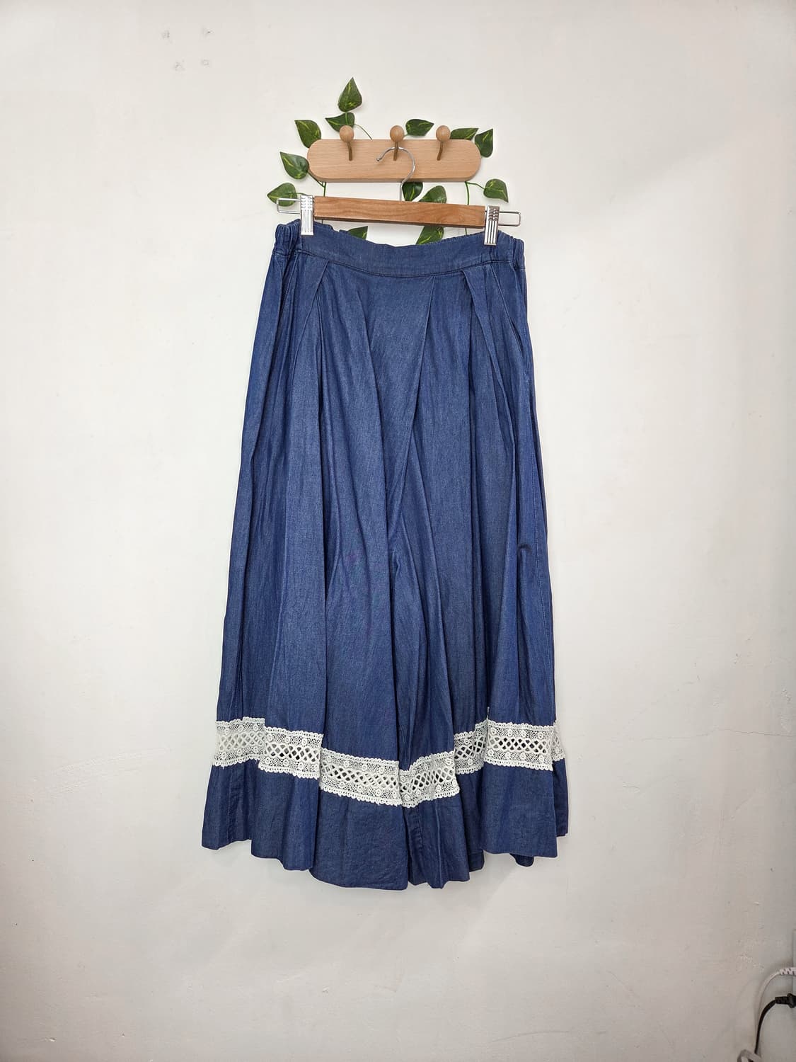 레이스 데님 팬츠 상품이미지1