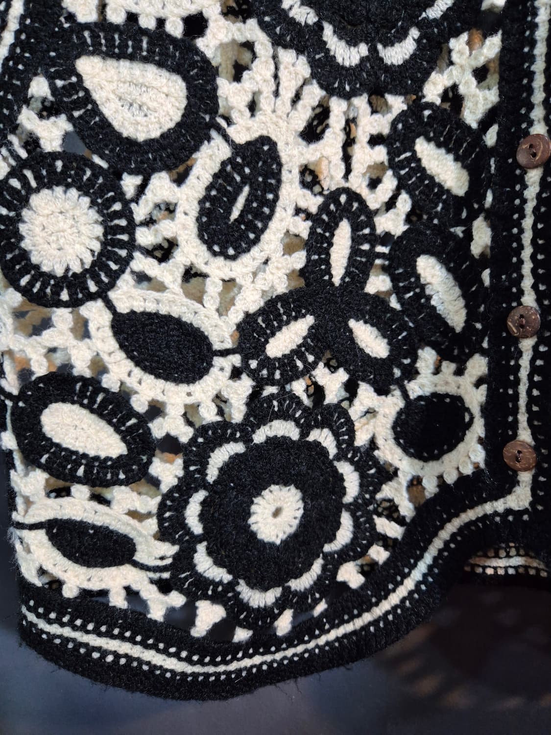 크로셰 플라워 니트 조끼 S 상품이미지6