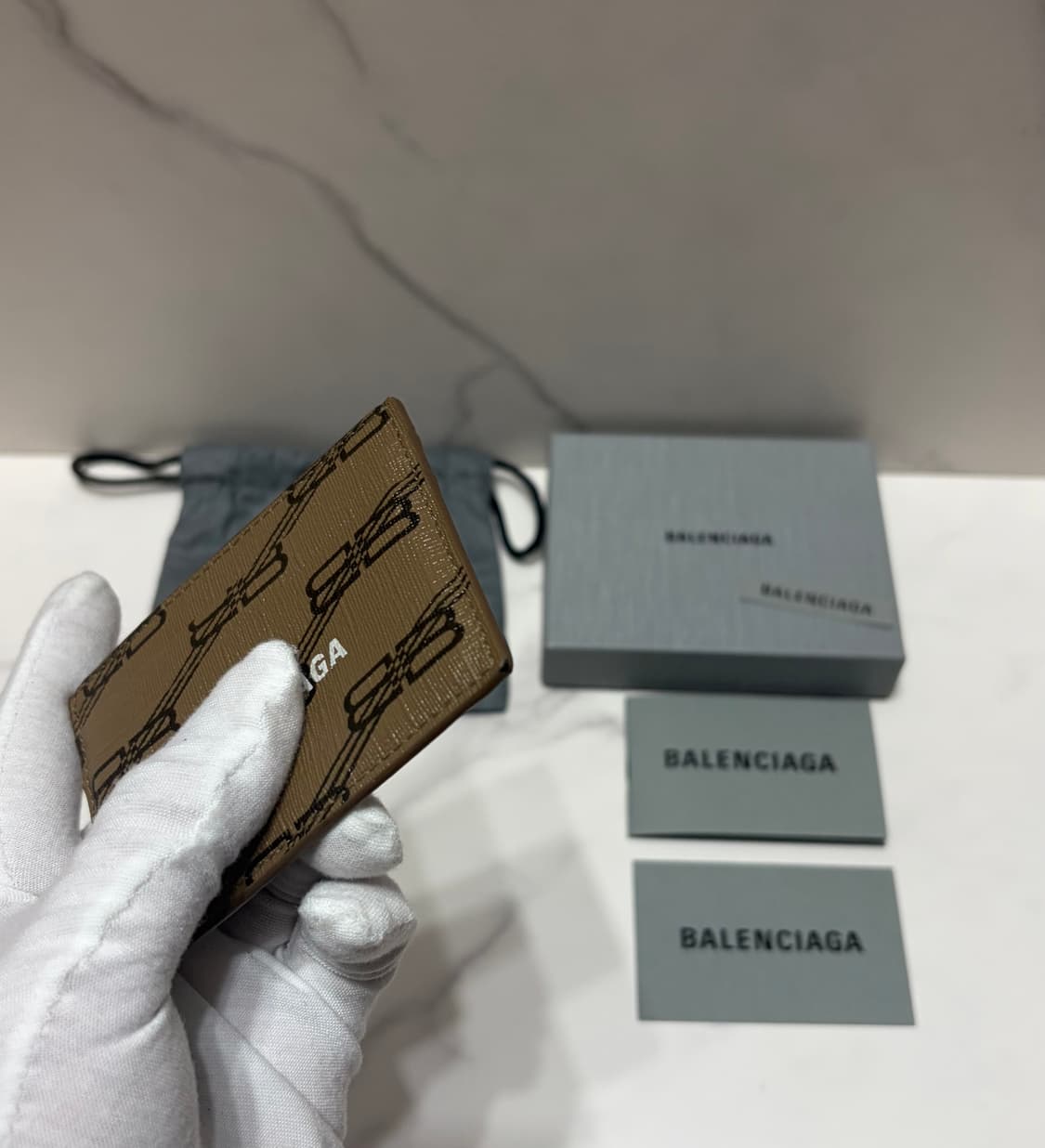 [정품] S급 발렌시아가 시그니처 카드지갑 상품이미지5