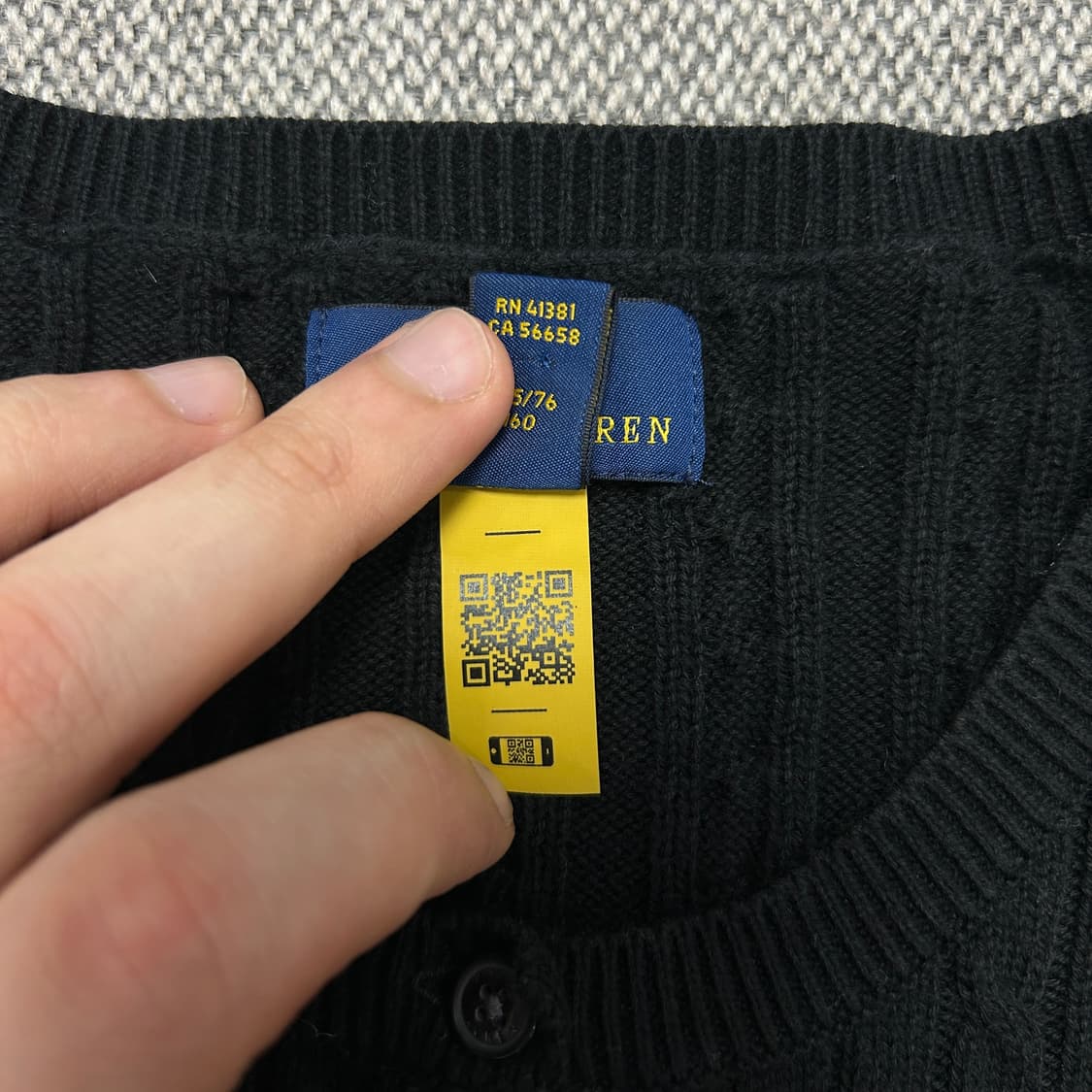 폴로 우먼스 케이블 가디건(XL(16)) 상품이미지3