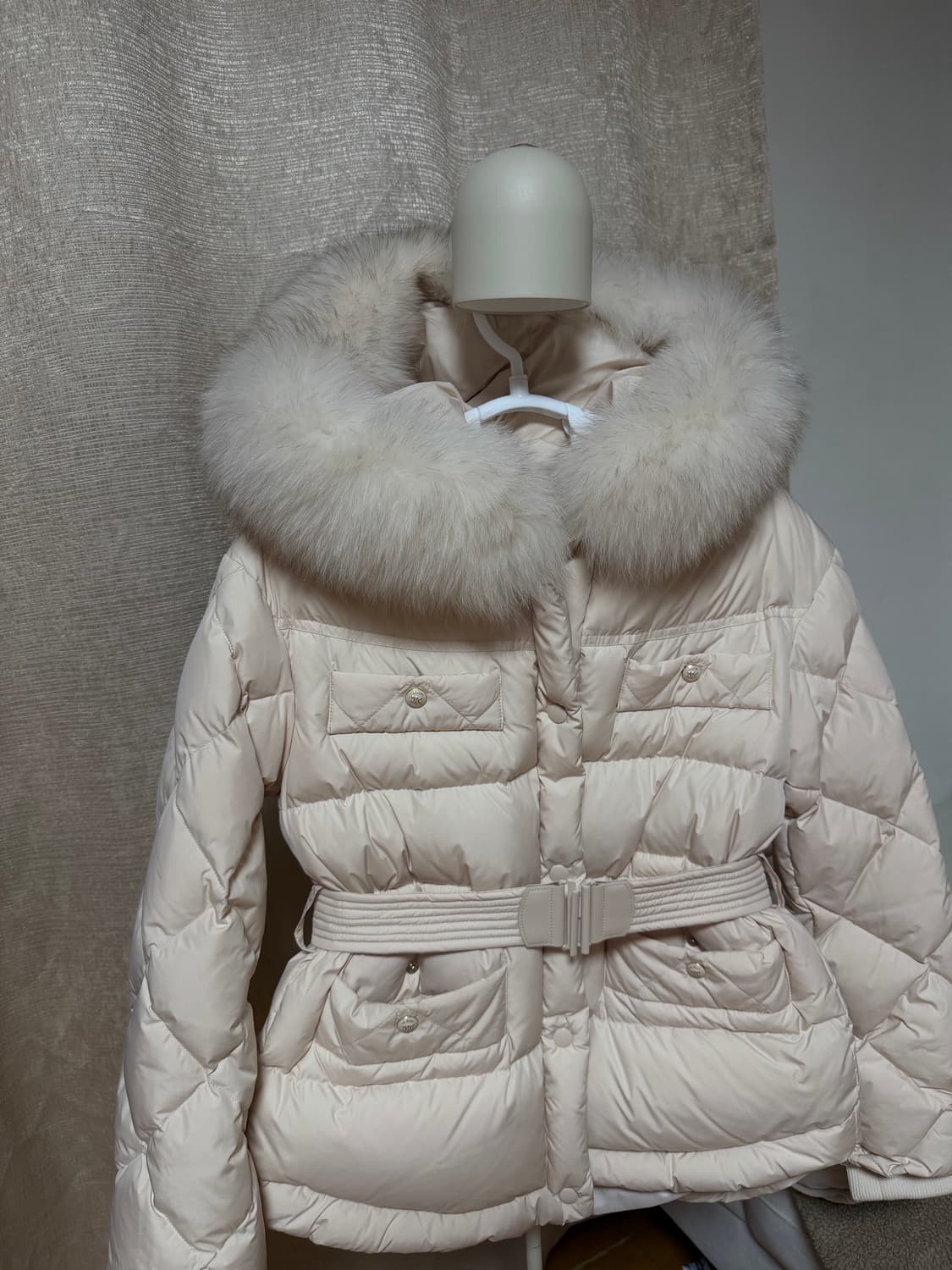 듀엘 폭스 패딩 은은한 배이지 55 상품이미지3