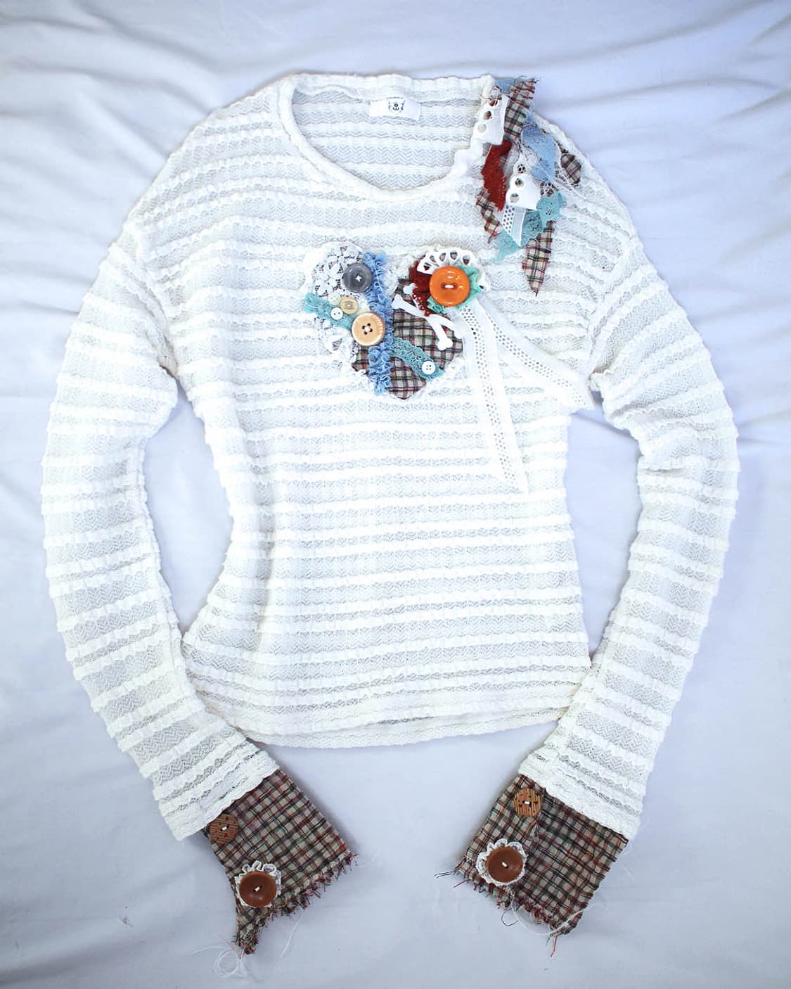 KITSCH lace HEART&WING frill long sleeve 상품이미지2