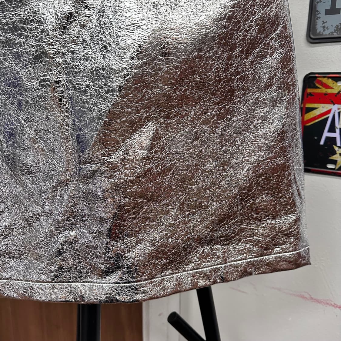 Cyber Silver Basic Mini Skirt 상품이미지4