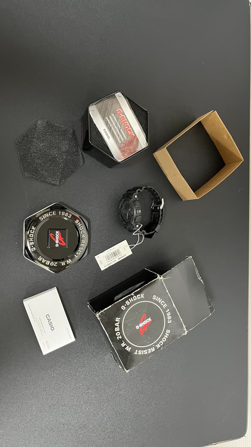 카시오 지샥 ga 110 블랙 풀박 상품이미지3