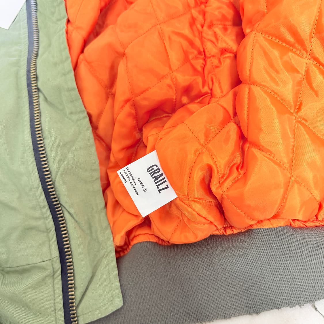 GRAILZ 그레일즈 붐버 MA-1 항공 자켓 올리브 (1) 상품이미지7