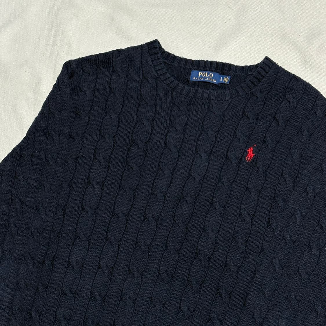 L 폴로랄프로렌 네이비 케이블 니트 상품이미지1