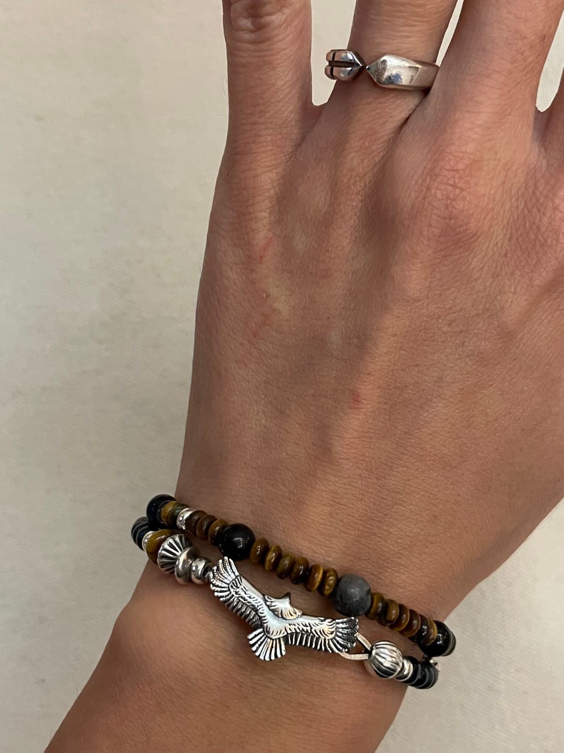 Silver & Tiger Eye Stone Bracelet 상품이미지7