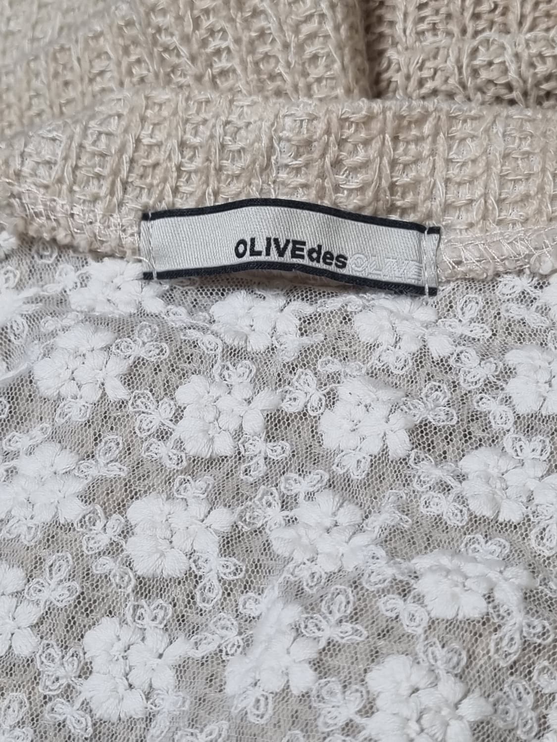 올리브데올리브 리본 니트 가디건 라떼갸루 리즈리사 엑시즈팜  상품이미지6