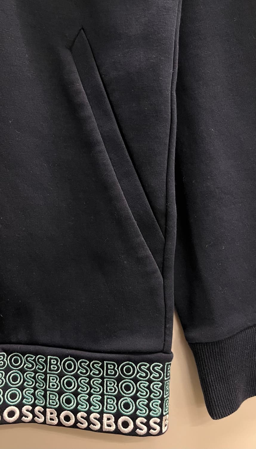 휴고보스 남성 네이비 후드 집업 XL 상품이미지2