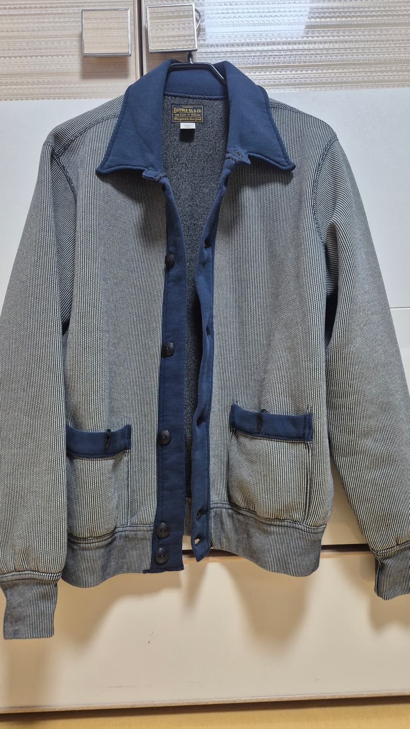 더블알엘 쟈카드 스트라이프 가디건 m 상품이미지3