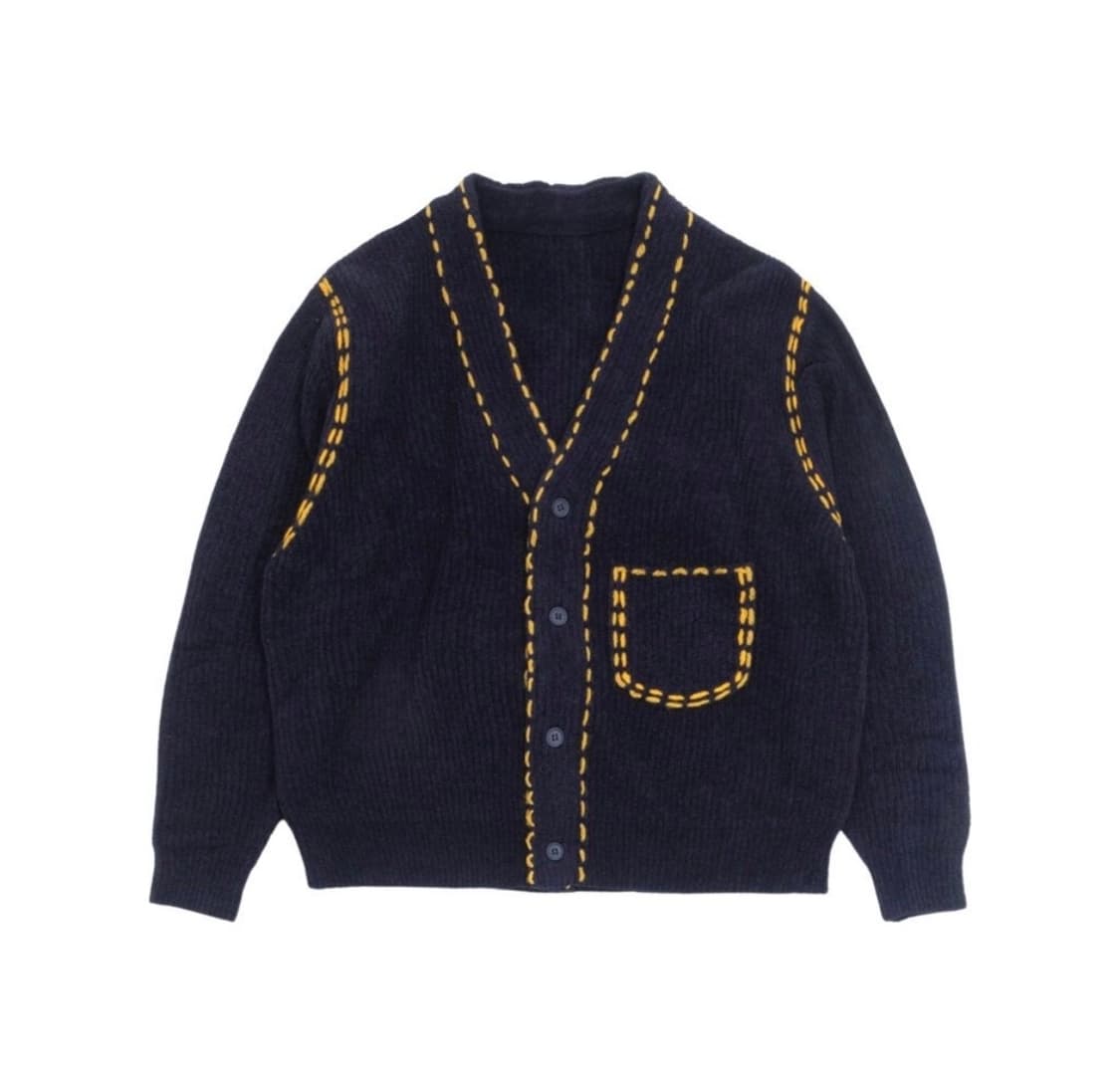 핑거린 PG1 네이비 니트 카디건 상품이미지1