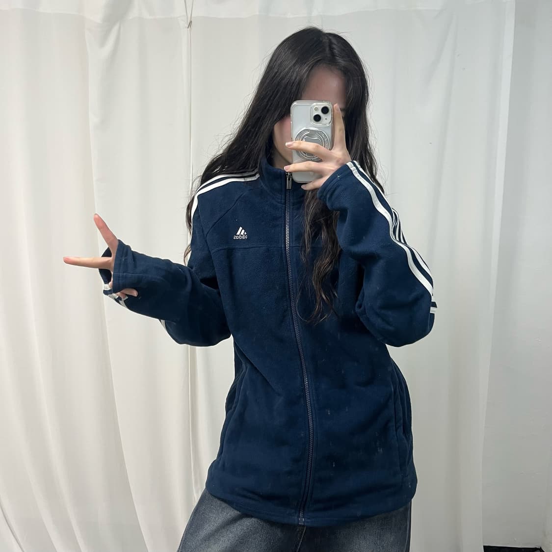 Adidas navy Fleece 상품이미지2