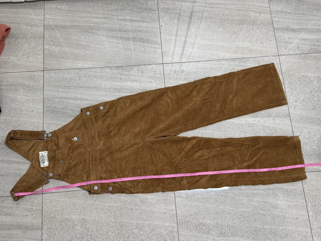 후아유 브라운 골지 오버롤 상품이미지2