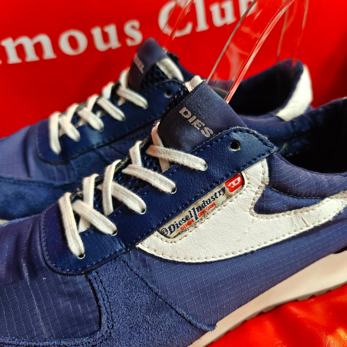 디젤(DIESEL) 나일론 스웨이드 y2k 스니커즈 37size 상품이미지2