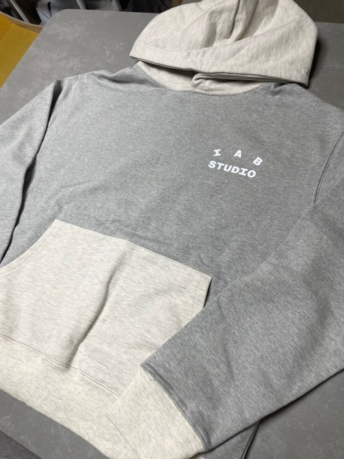 IAB Studio 듀얼 그레이 후드티 S /새상품 상품이미지3