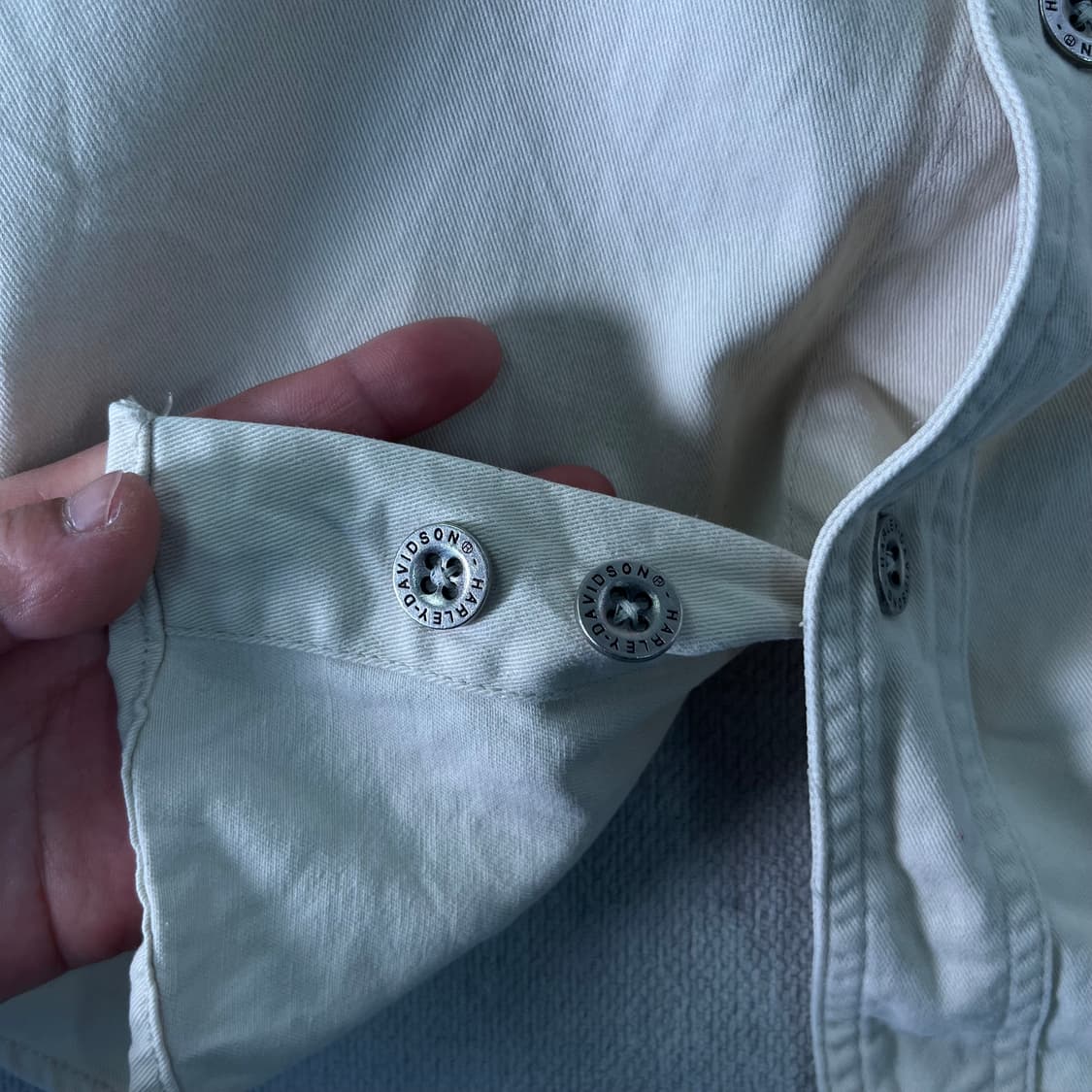 105 할리데이비슨 백로고 반팔 워크 셔츠 상품이미지7