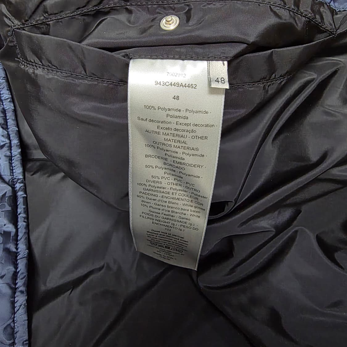 {클로젯}[48][23F/w 풀구성]디올 오블리크 숏 다운 패딩 자켓 상품이미지6