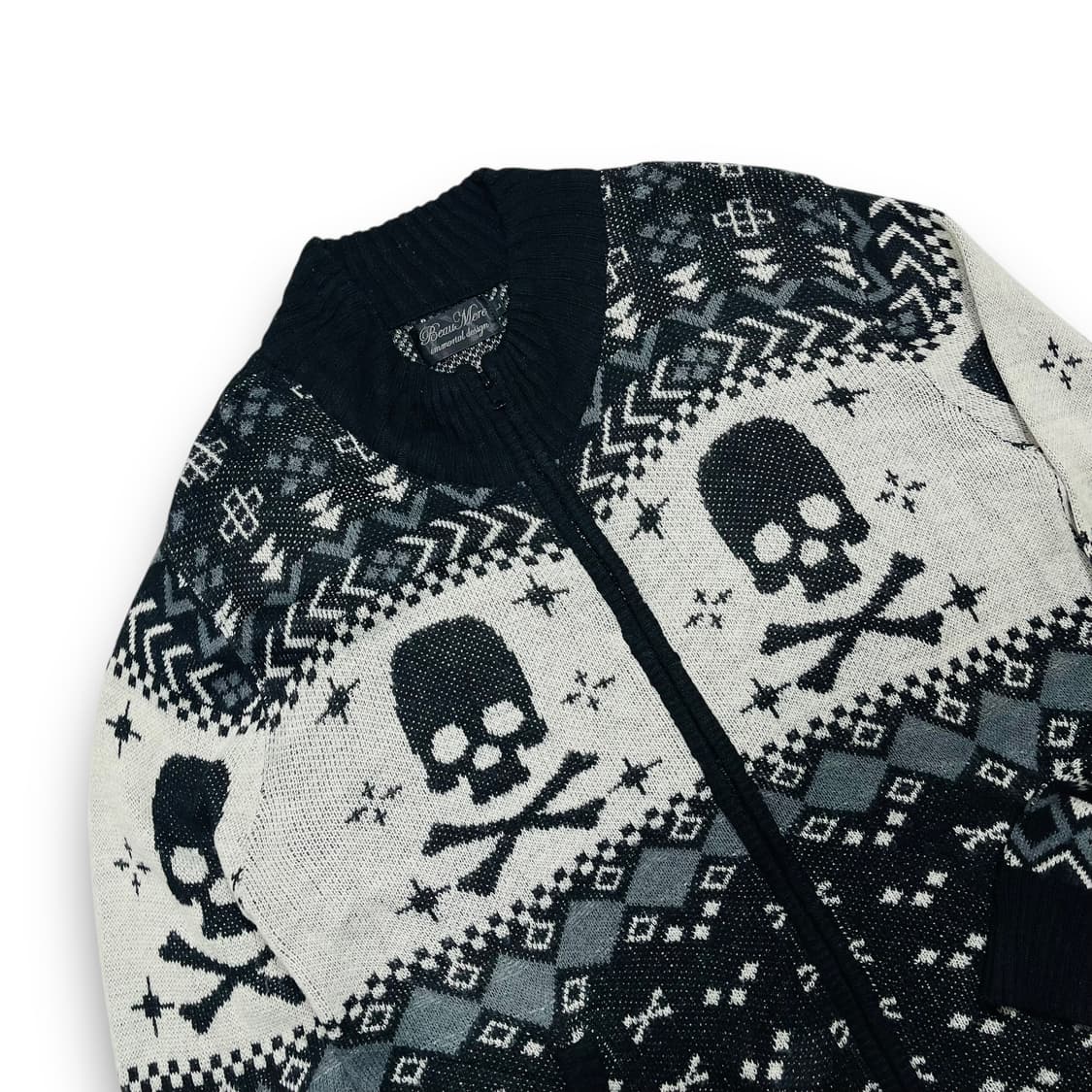 Beau Mere Punk skeleton knit zip-up 상품이미지3