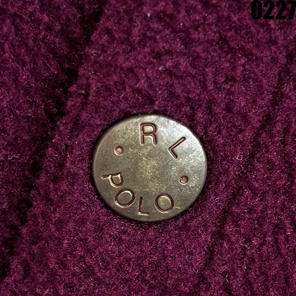 폴로 랄프로렌 집업 울 블루종 자켓 90 실측 100 0227 상품이미지3