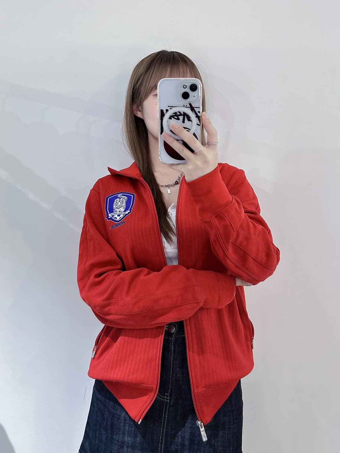 나이키 코리아 레드 트랙탑 상품이미지2