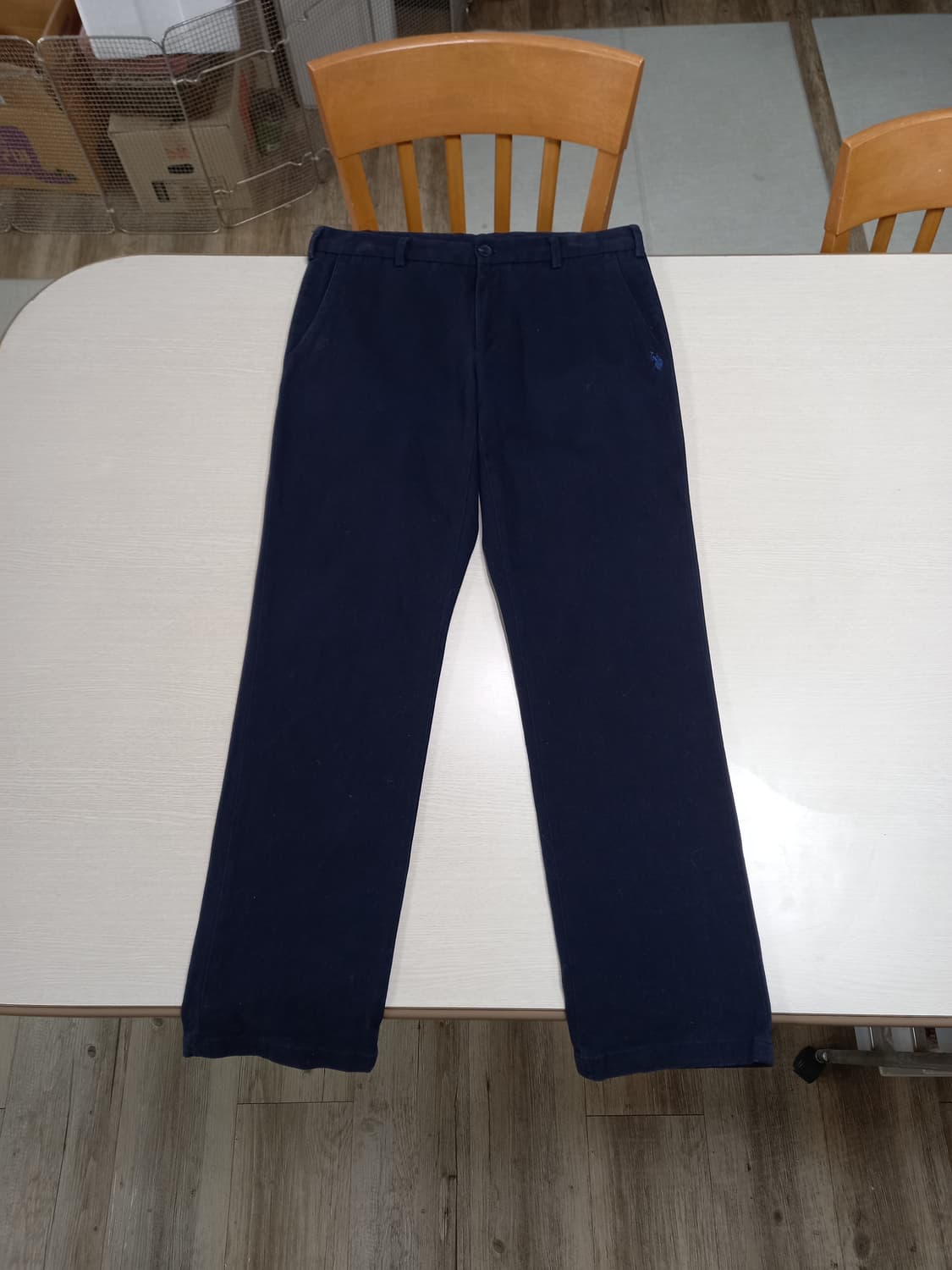 32 US.POLO.ASSN 봄가을용 스판 치노 네이비 32-375 상품이미지1