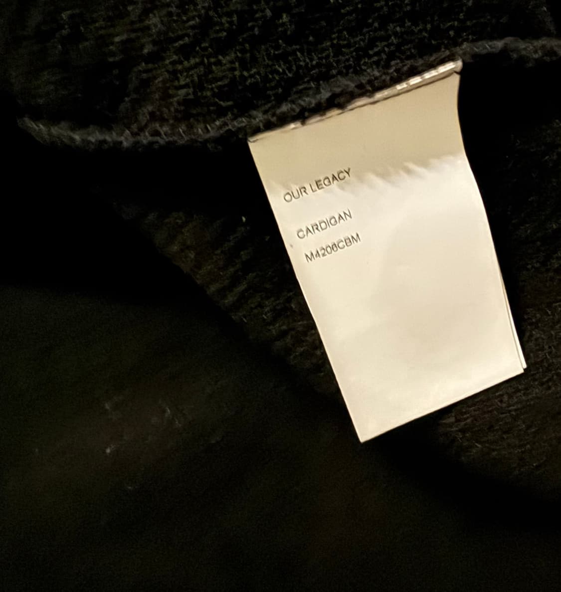 아워레가시 모헤어 가디건 블랙 상품이미지4