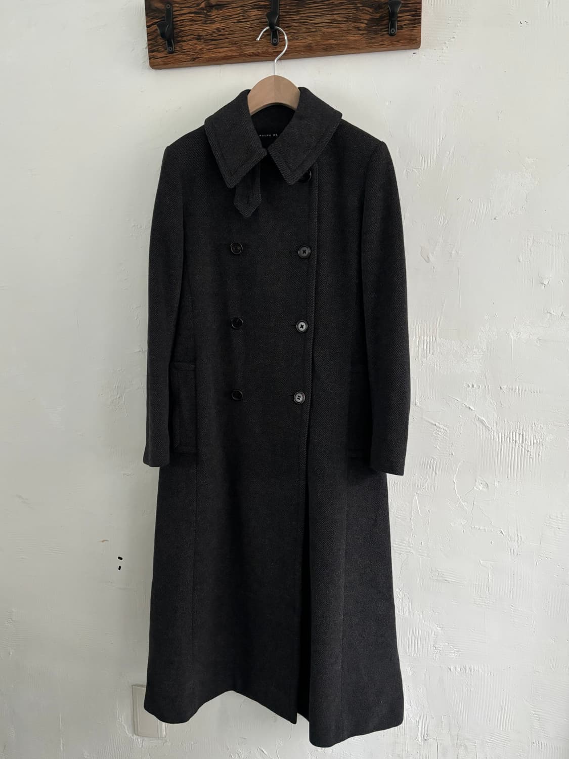 Ralph Lauren 랄프로렌 차콜 울 혼방 롱 코트 상품이미지6
