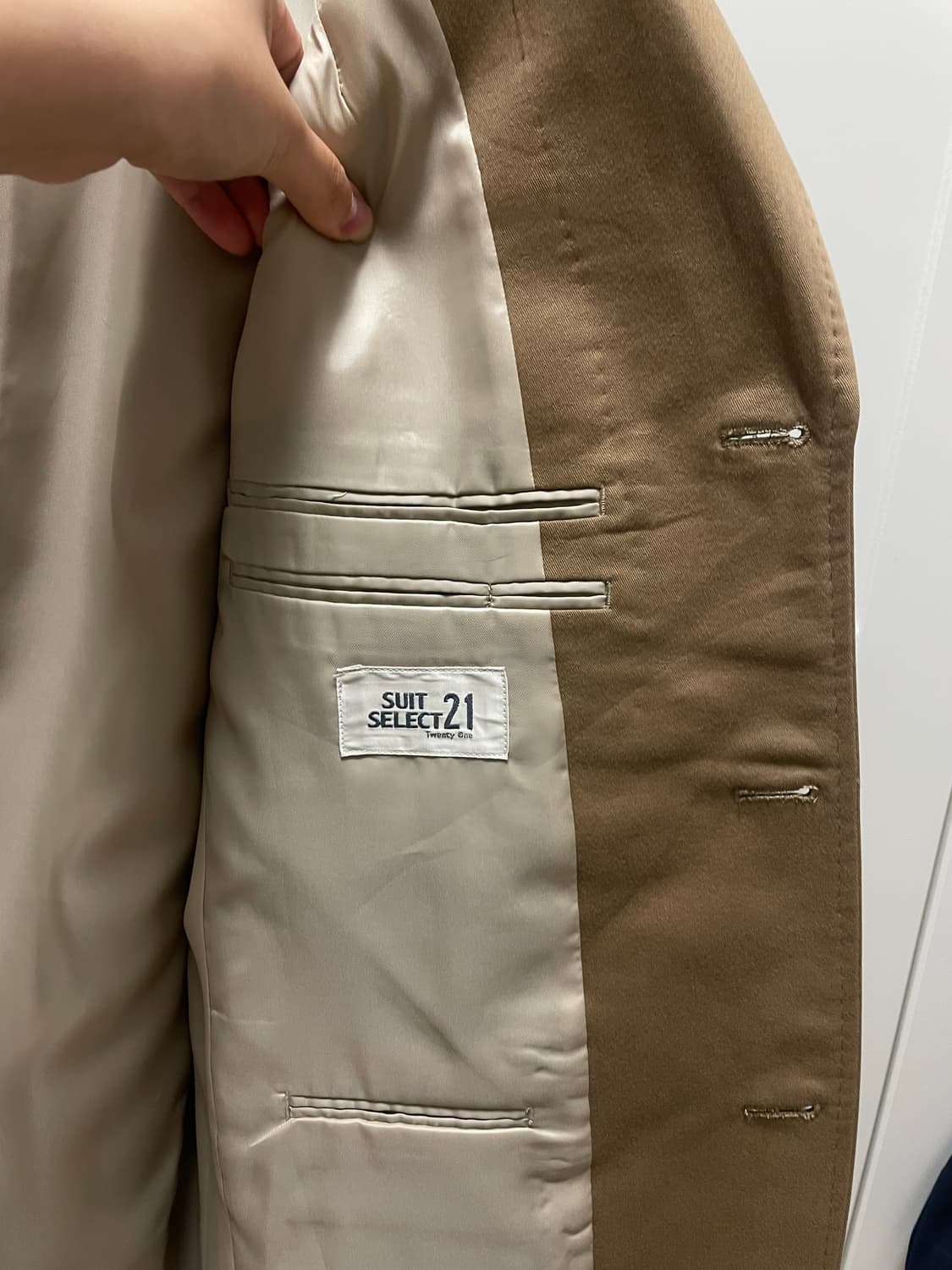 21 suit select 브라운 블레이저 상품이미지7