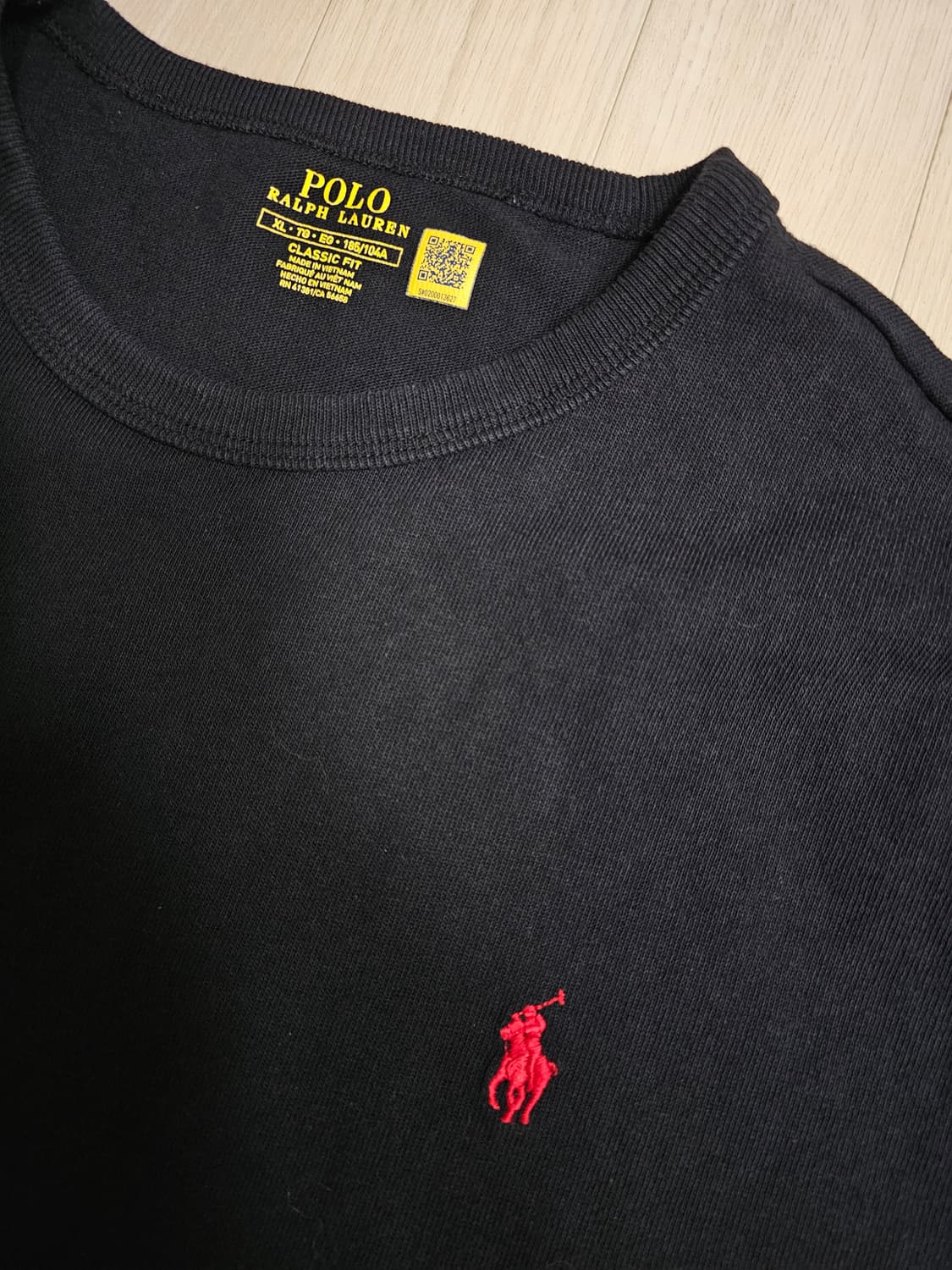폴로 랄프로렌 검정 반팔 티셔츠 XL 상품이미지3