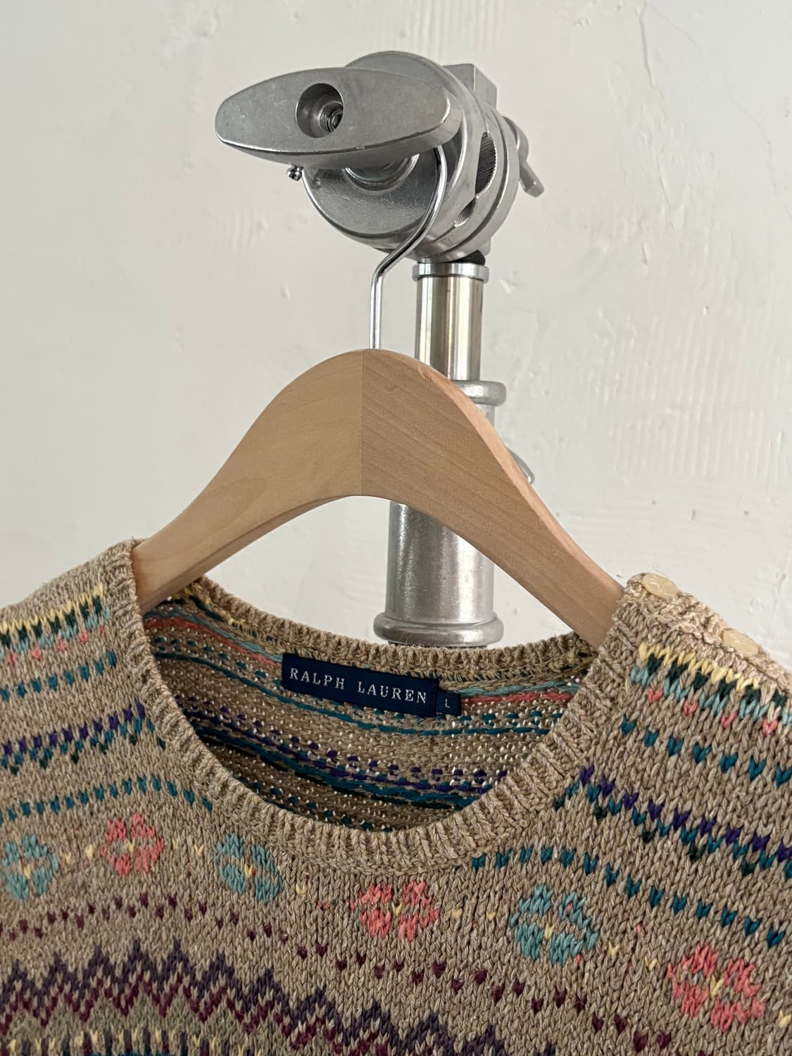 Polo 랄프로렌 우먼라인 페어아일 패턴 반팔 니트 상품이미지2