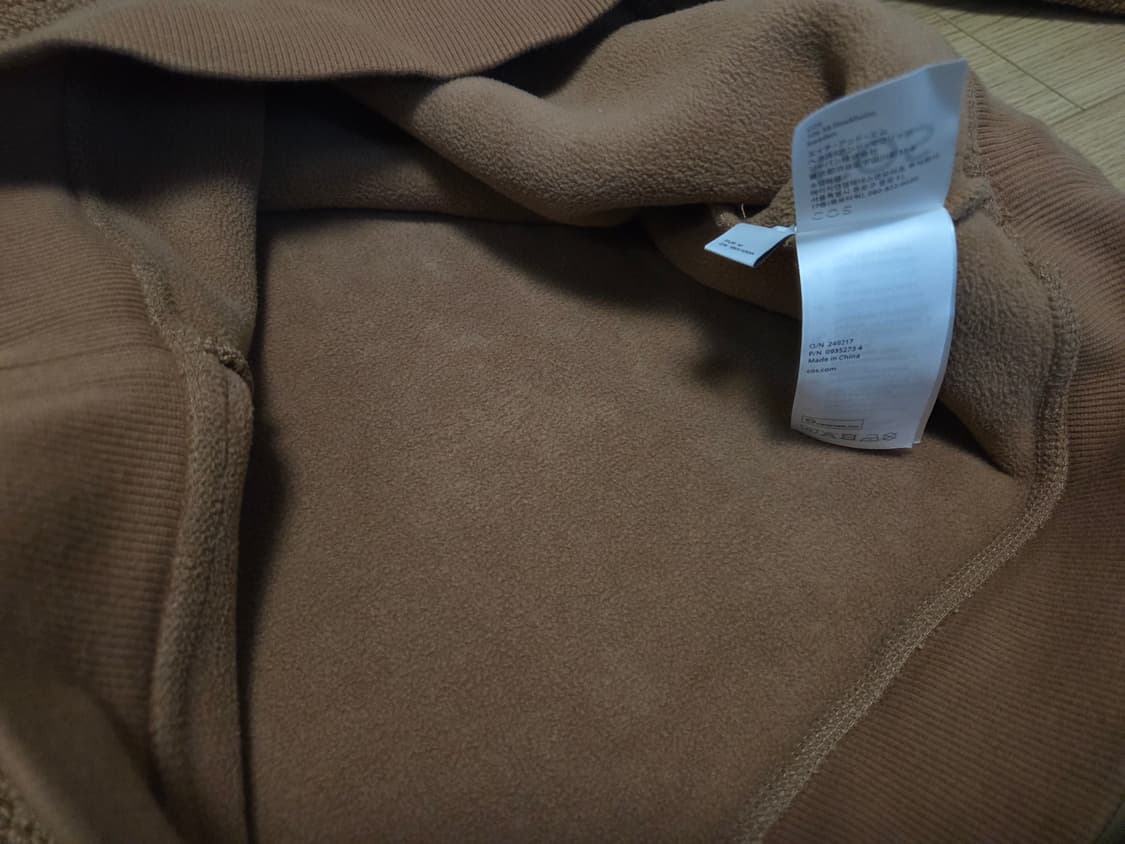 COS 릴렉스핏 테디 부클 맨투맨  상품이미지6