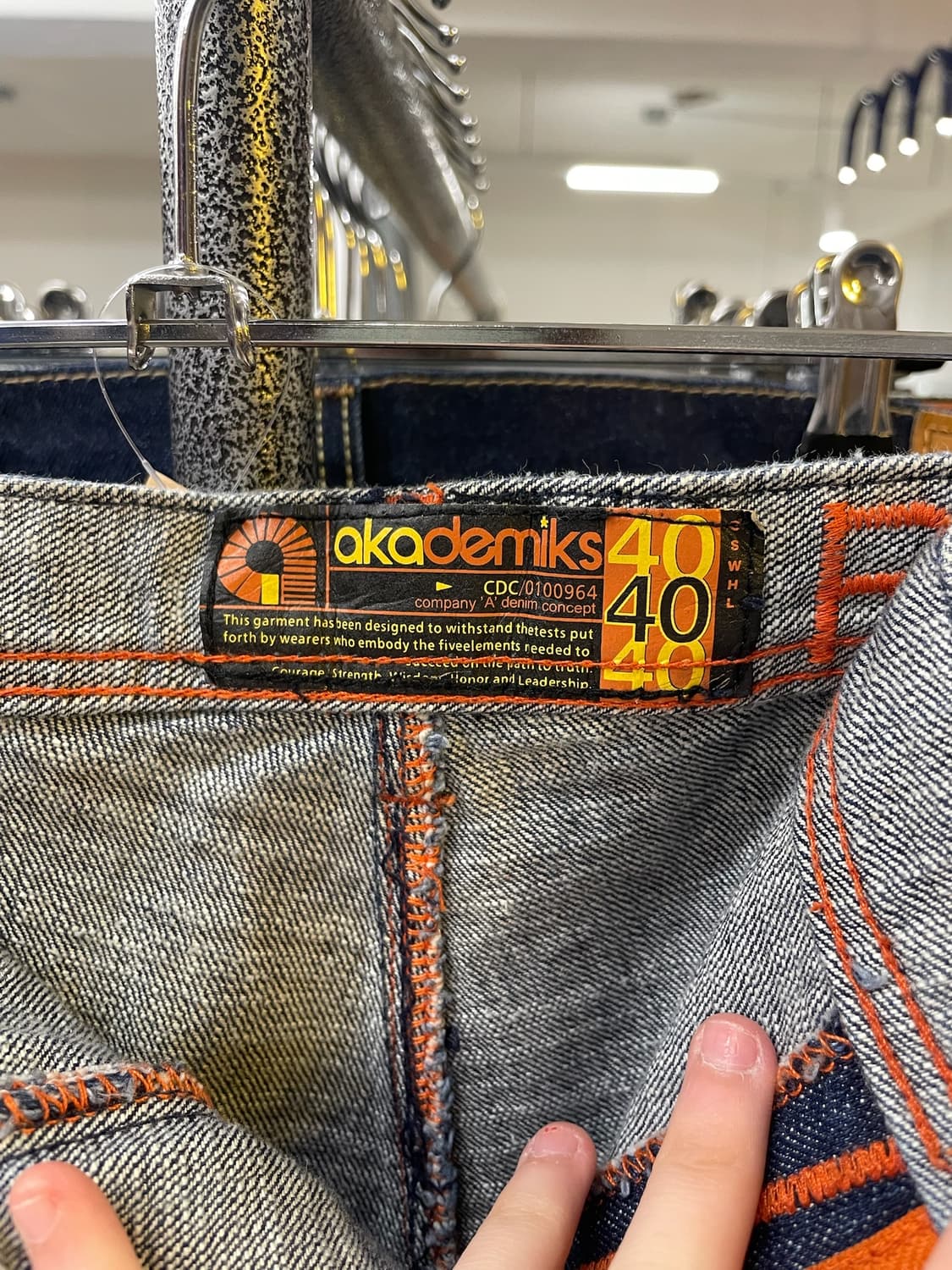 Akdmks 아카데믹스 힙합 올드스쿨 데님 카고 팬츠 상품이미지8