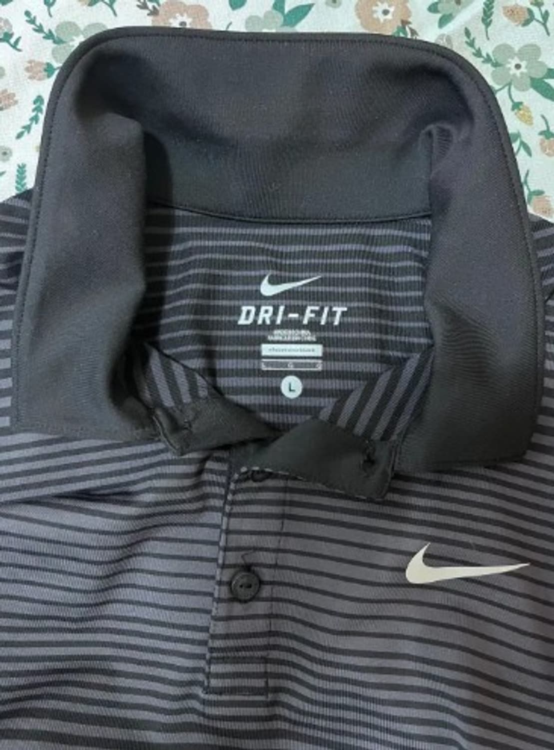 나이키 남성 스트라이프드라이핏반팔카라티셔츠 100사이즈 상품이미지4