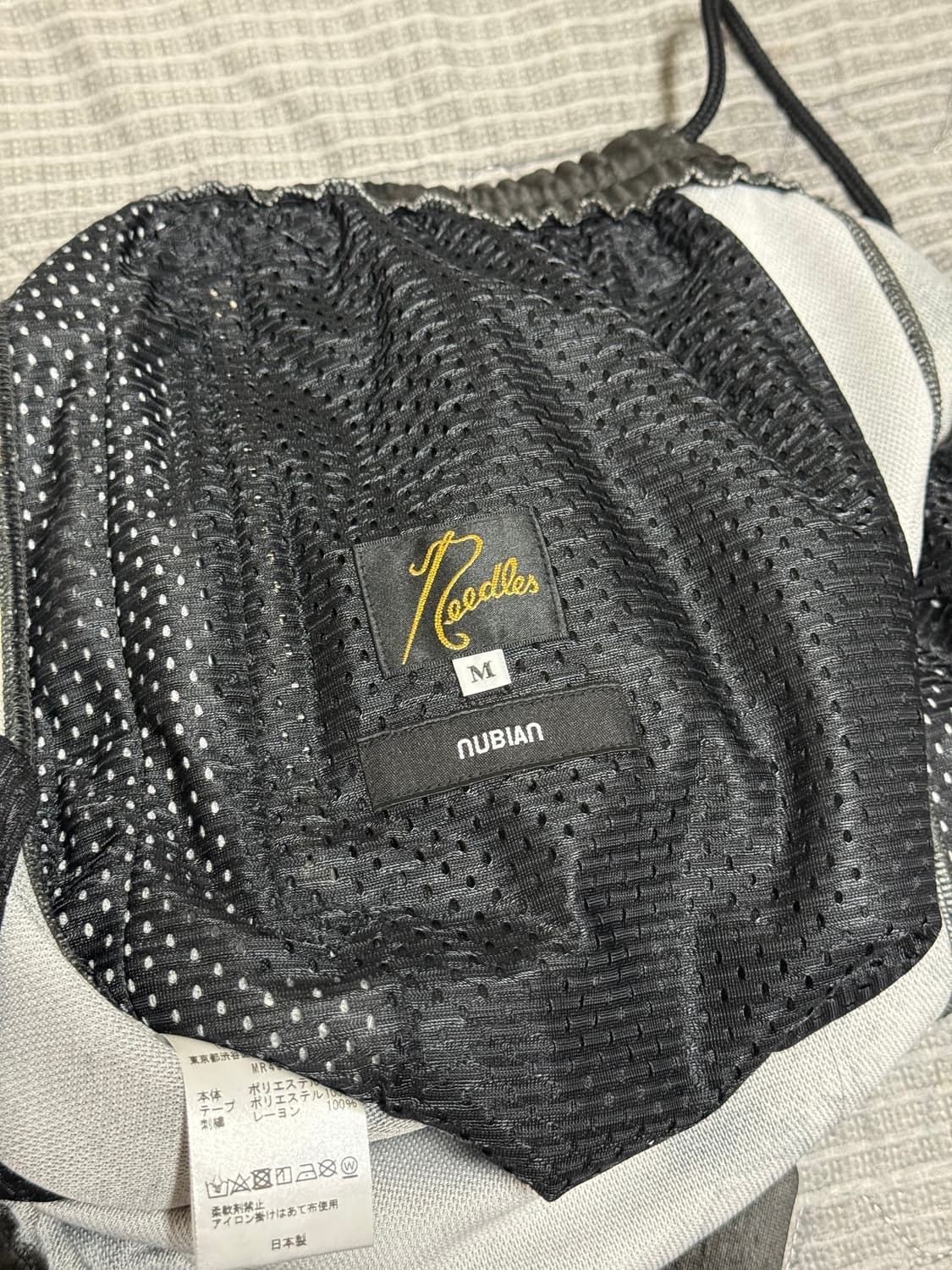 M] 니들스 x 누비안 트랙 팬츠 폴리 타이다이 블랙 - 누비안 한정 상품이미지6