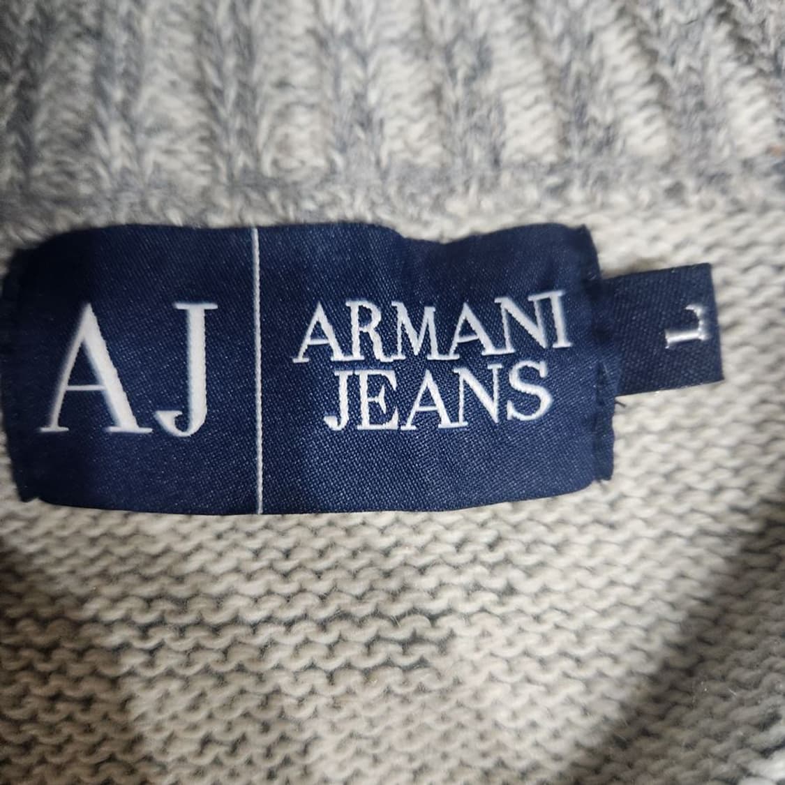 [남L](미사용)아르마니진 반집업 니트[Y63-101] 상품이미지7