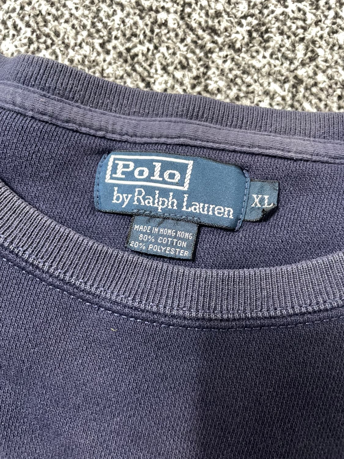 빈티지9. 폴로랄프로렌 니트 스웨터 맨투맨 스웻셔츠 네이비 롱 슬리브 상품이미지5