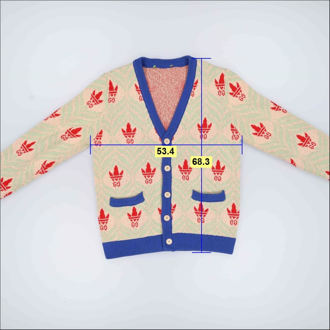 36 빈티지 패턴 가디건 0402H1 상품이미지7