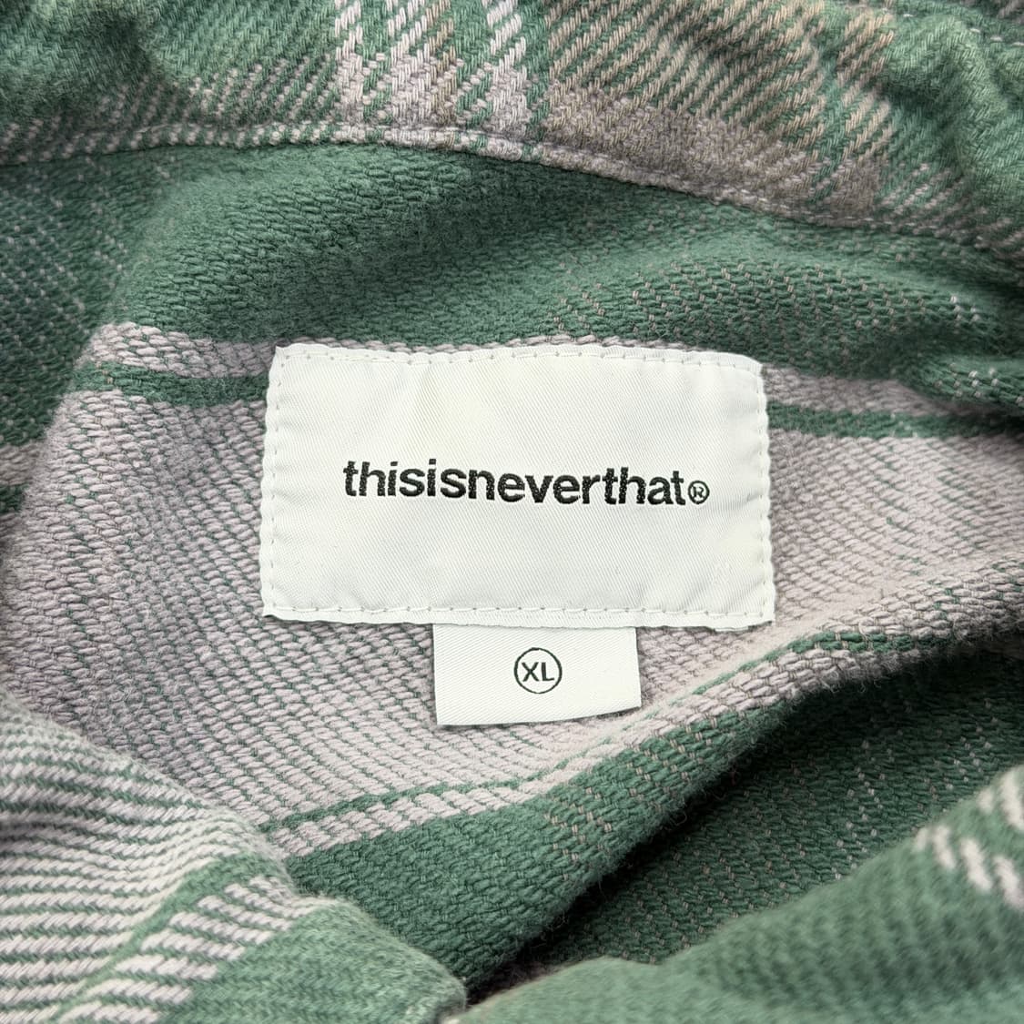 디스이즈네버댓 플란넬 체크 자켓 그린 XL 상품이미지4