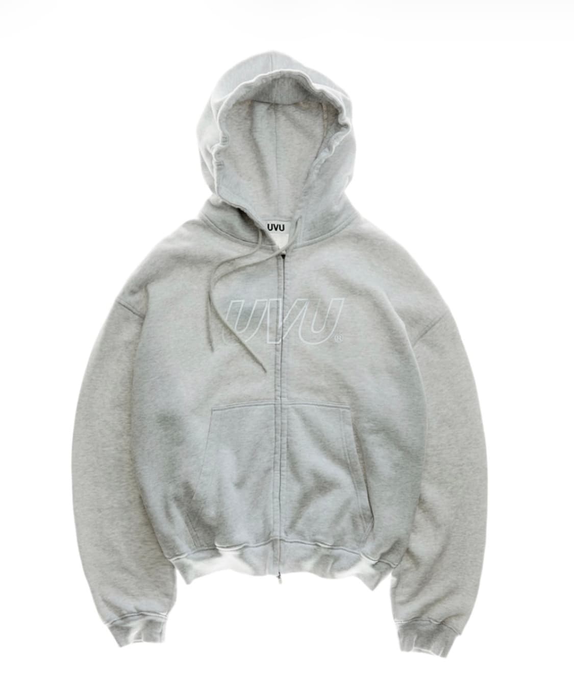 (신상품/미개봉) UVU 아웃라인 지퍼 후드 라이트 그레이 말 상품이미지1