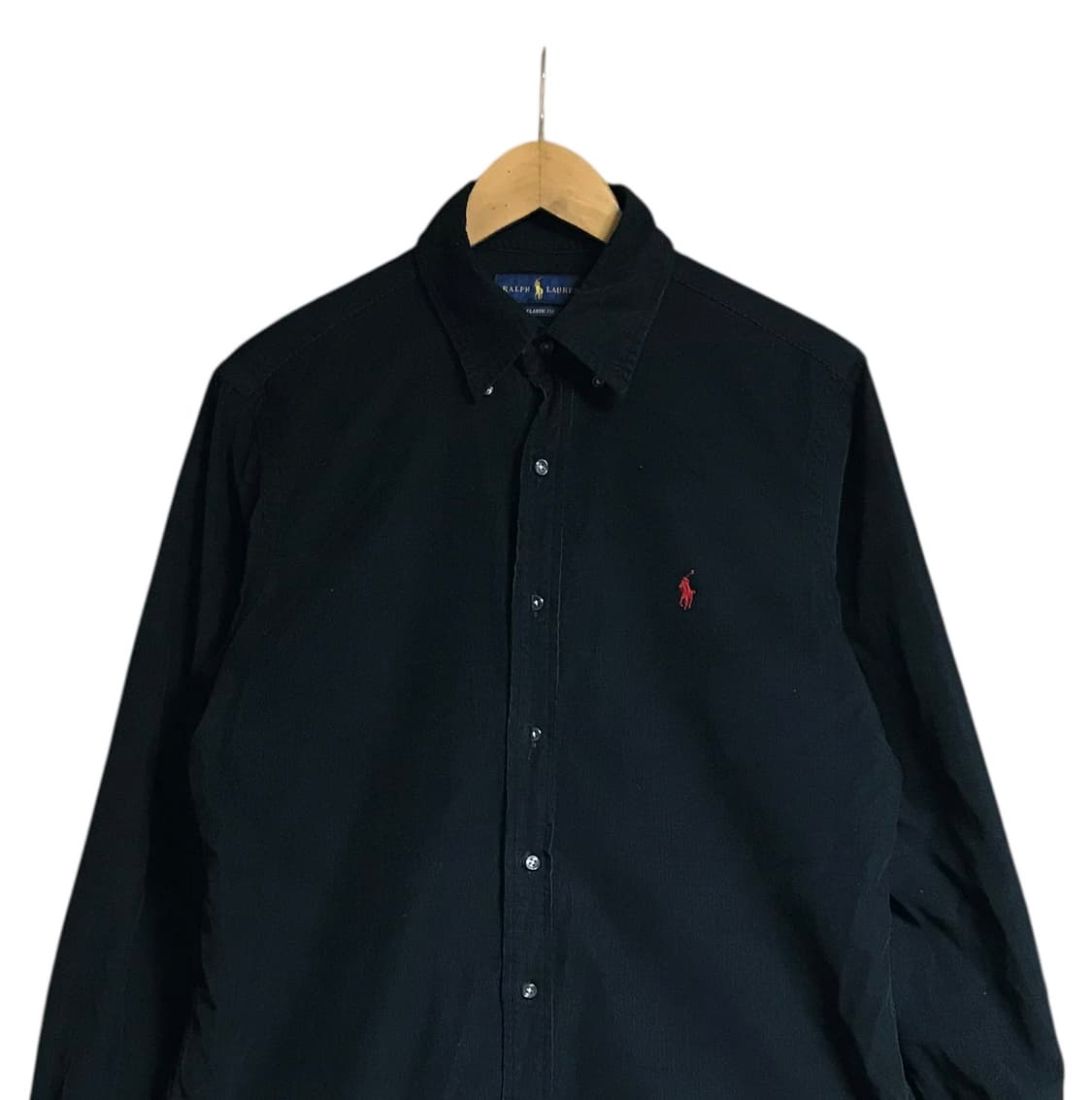 폴로 검정 골덴 코듀로이 셔츠 상품이미지1