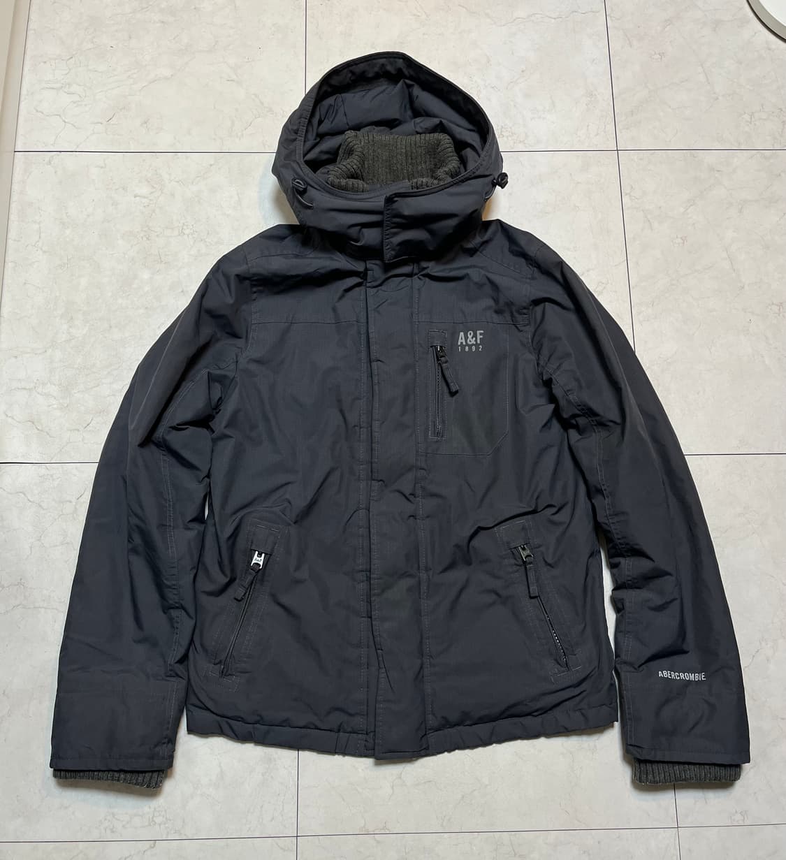 아베크롬비 앤 피치 빅 후드 자켓 그레이 상품이미지3