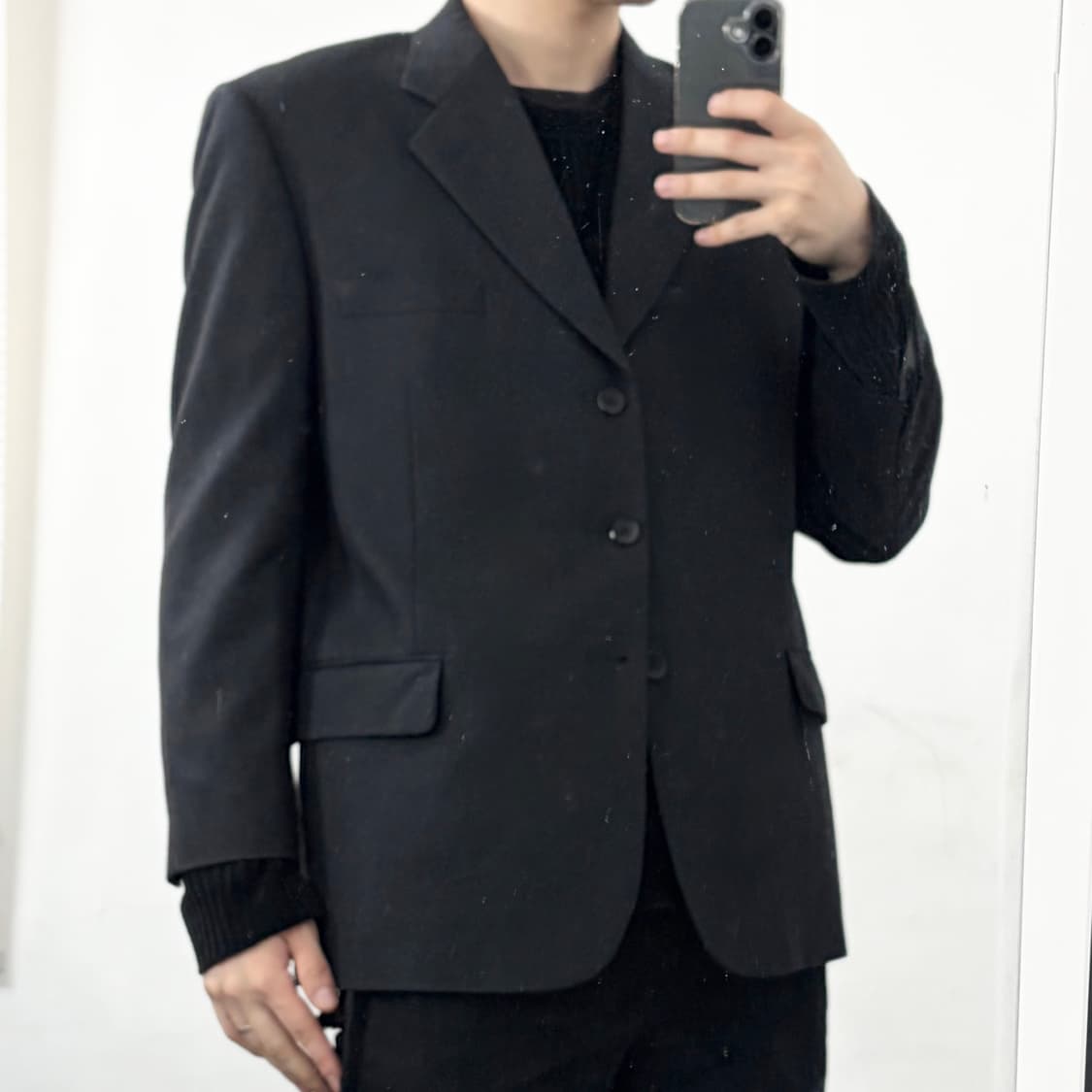 입생로랑 모직 블레이저 자켓 상품이미지3