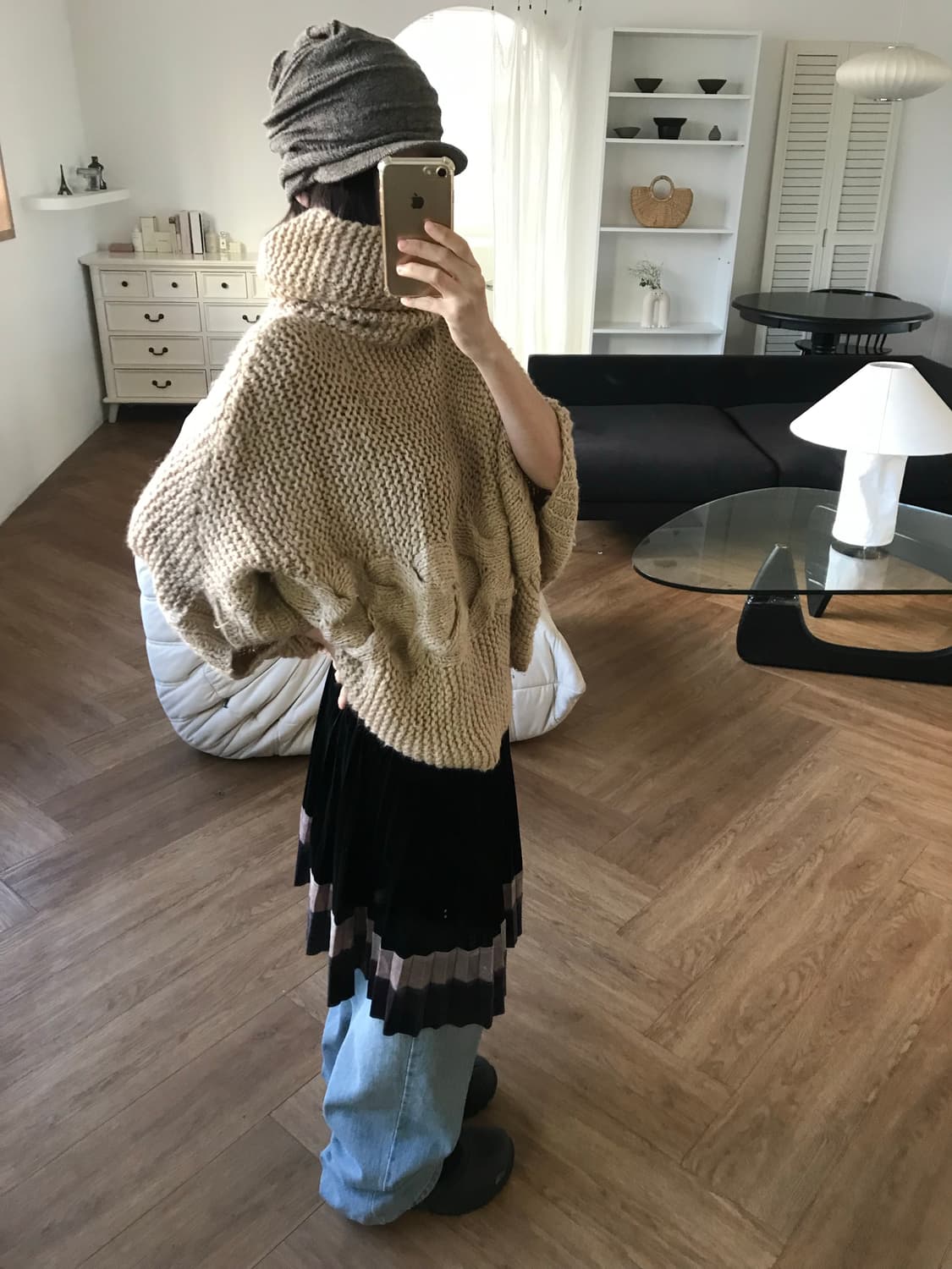 vintage turtle neck cape 상품이미지3