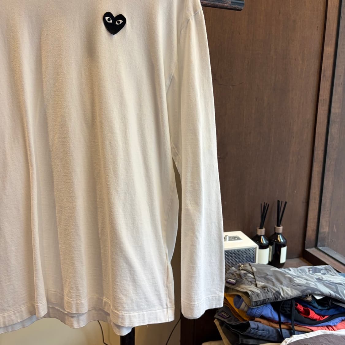 15032 - 꼼데가르송 화이트 롱슬리브 상품이미지4