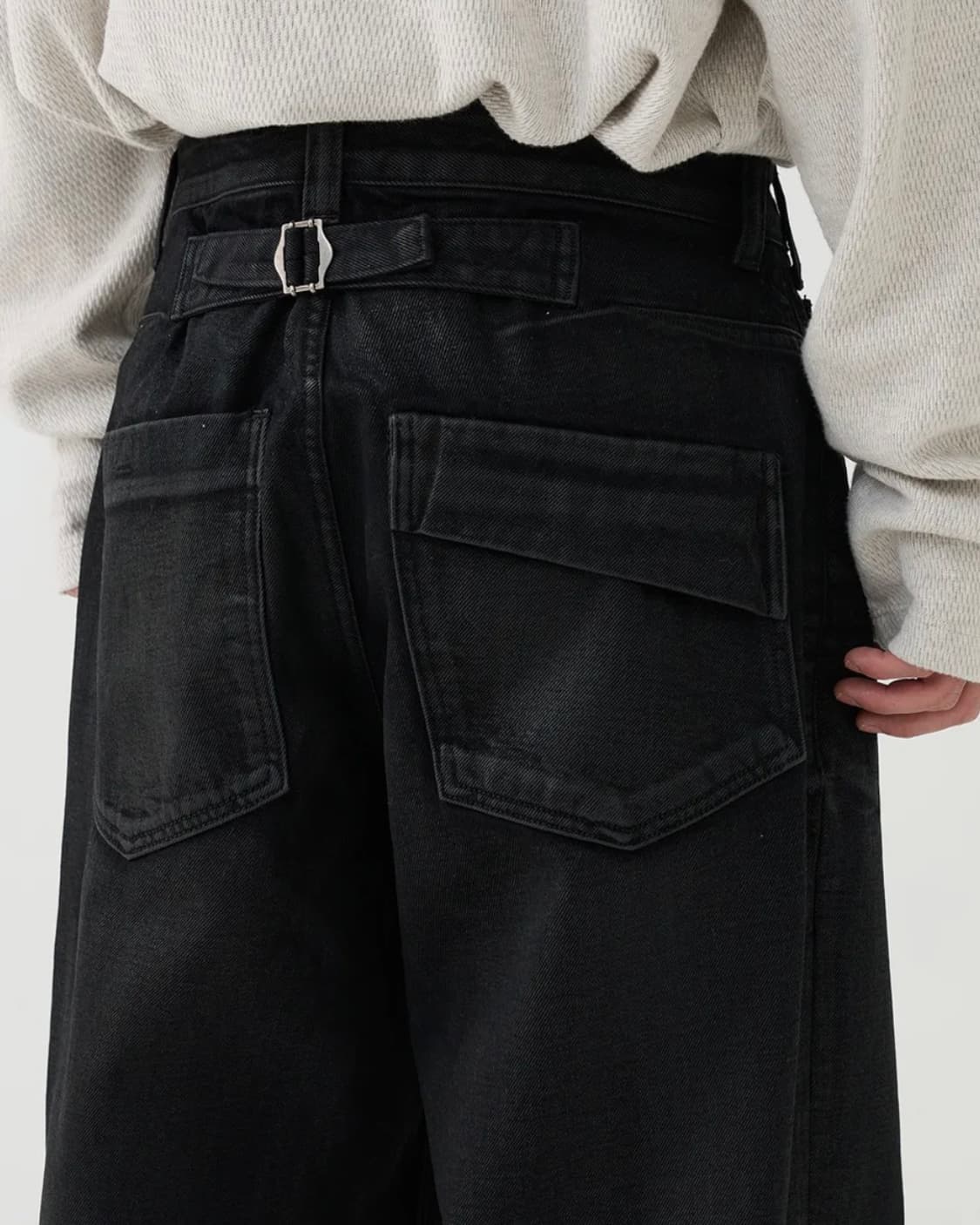 노운 25fw 코팅 데님 팬츠 상품이미지2