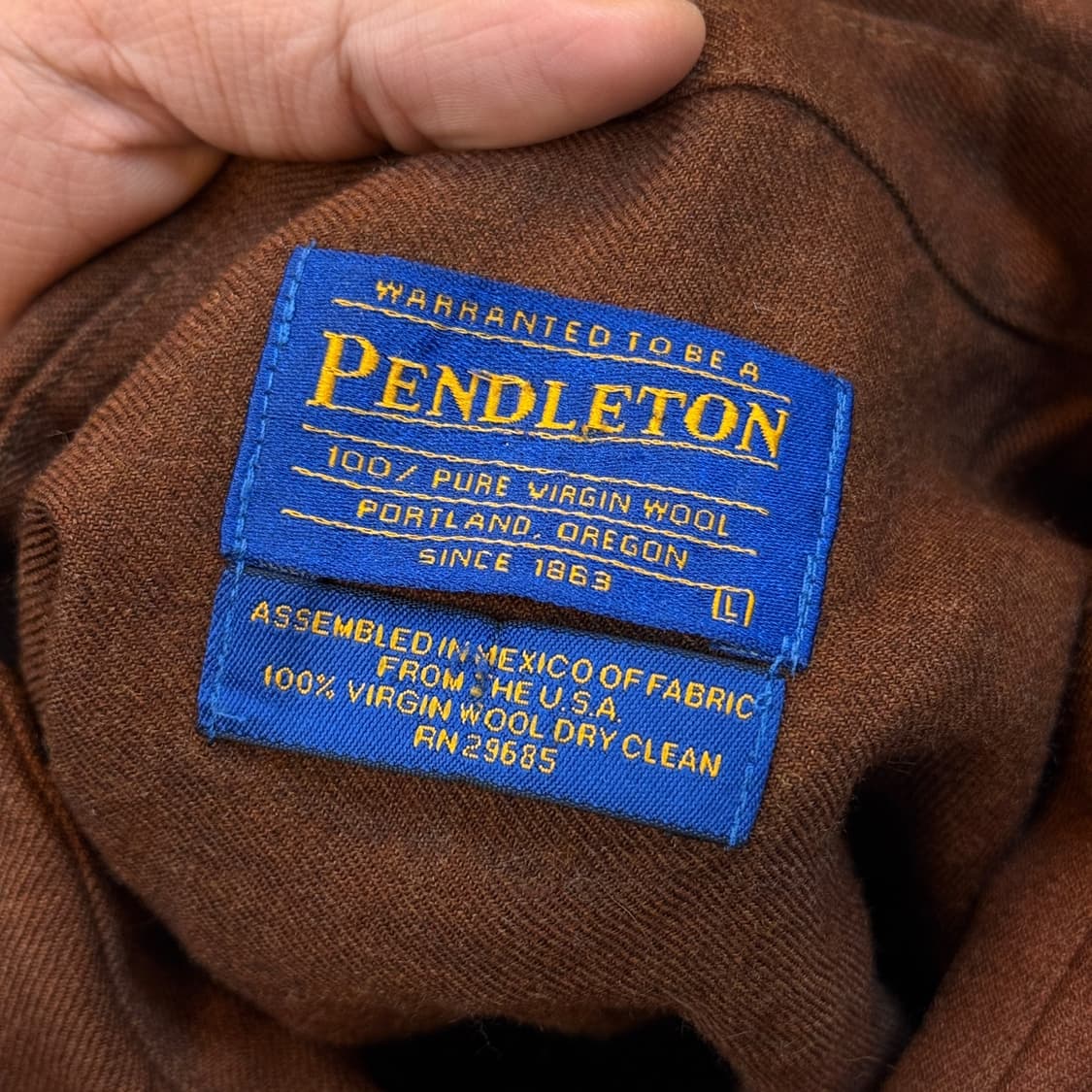 펜들턴 퓨어 버진 울 셔츠 L  ~ XL 상품이미지5